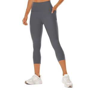 VICONOW Women's High Waist Capri Leggings - Sculpting Fit, Tummy Control